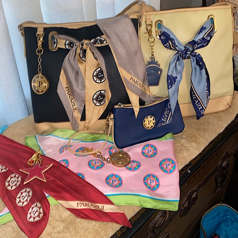 PARAZUL LEATHER bags with accessories BUNDLE